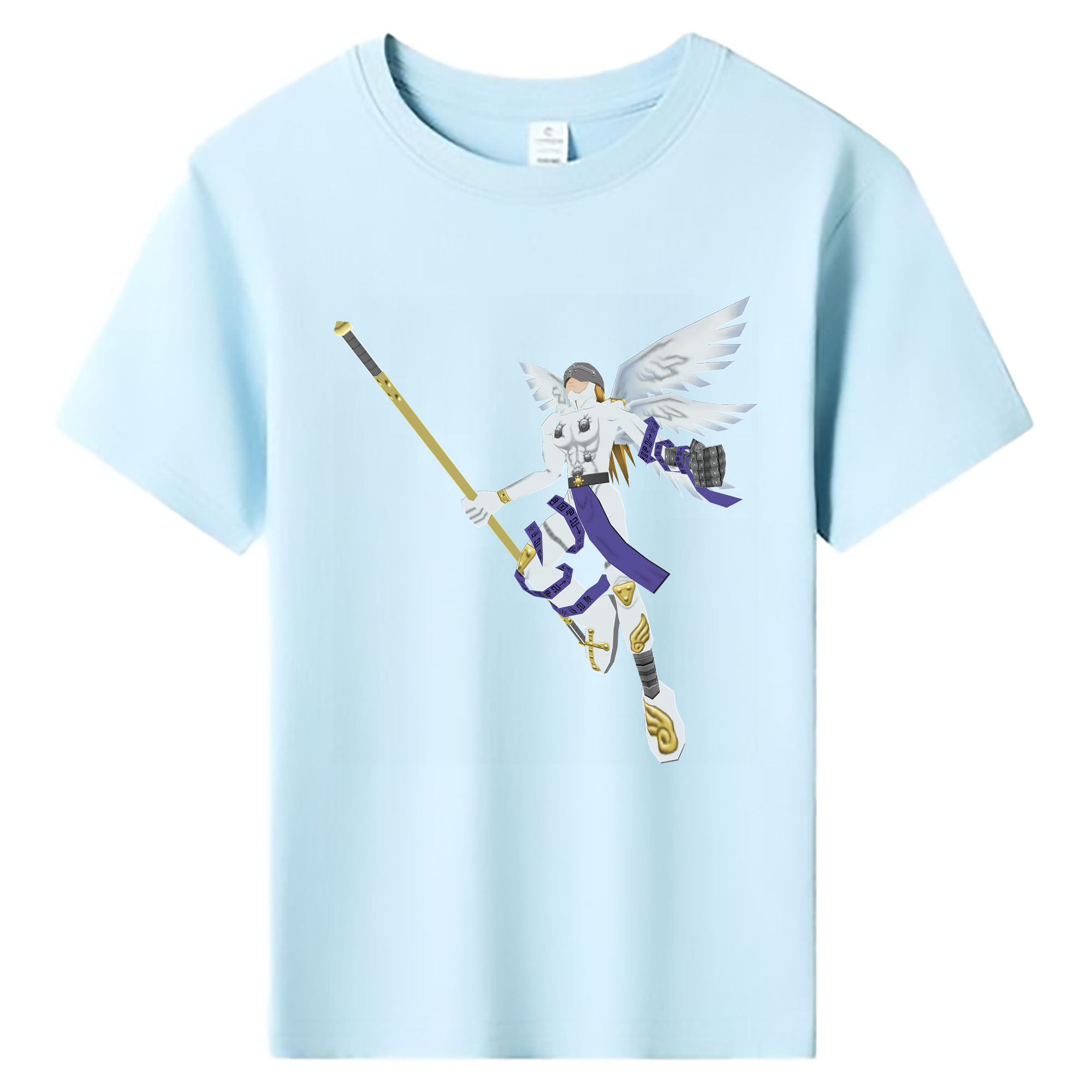 （画像用） Digimon デジタルモンスター/デジモン 綿100％キッズTシャツ（フロントプリント）
